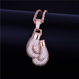 Colar Luvas de Box Cravejado Clotely